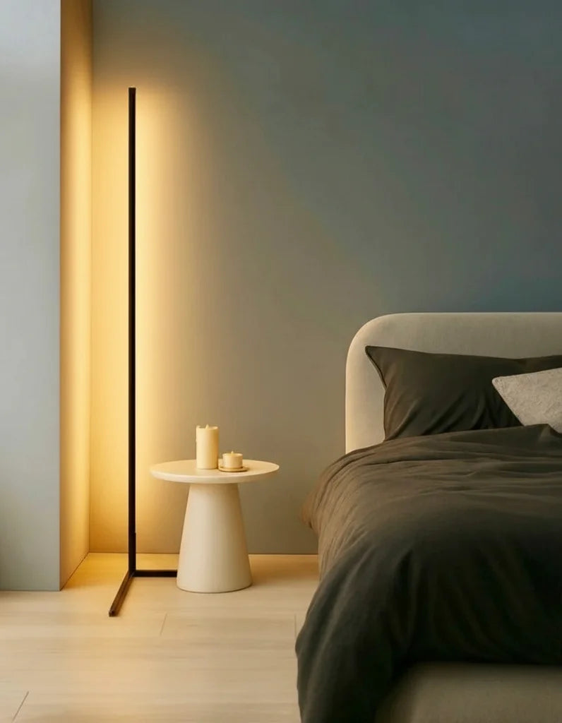 Lampadaire LED connecté - design moderne