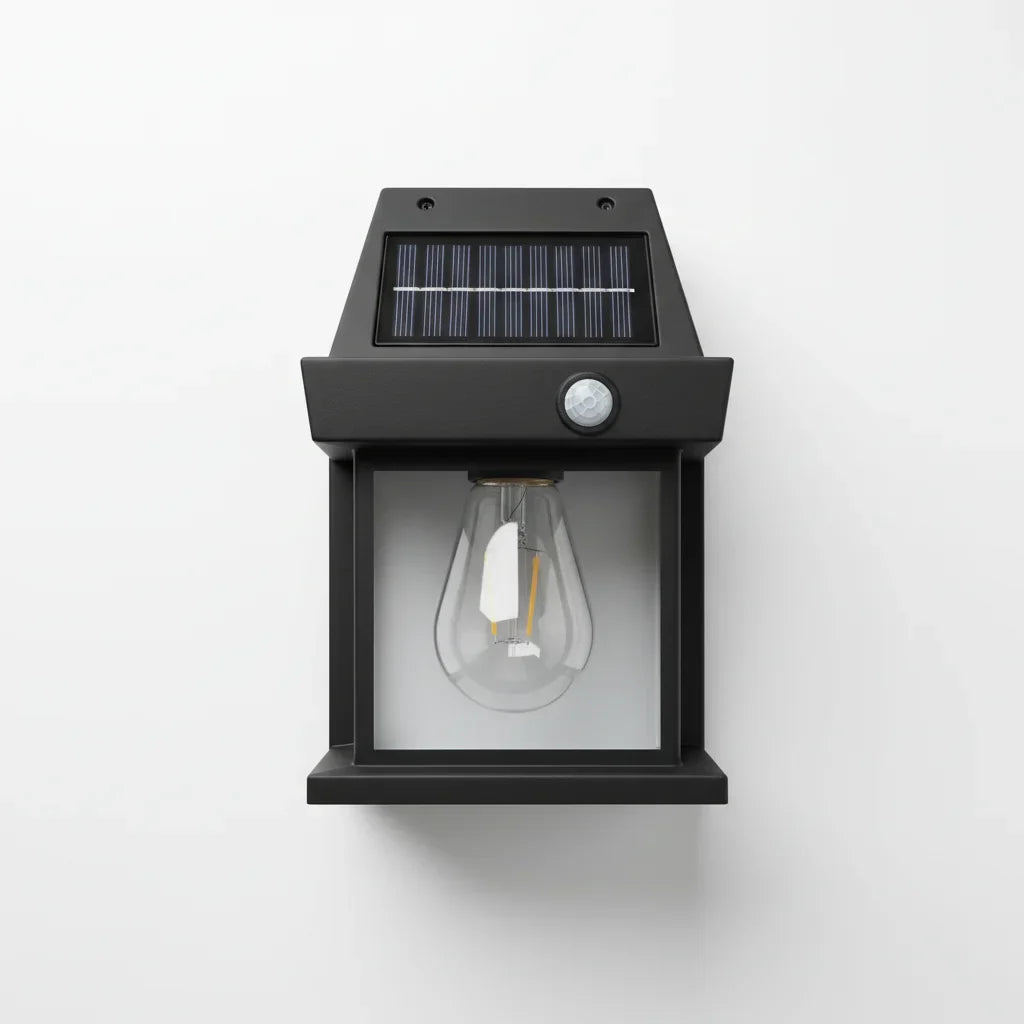 Lampe solaire LED - design extérieur résistant