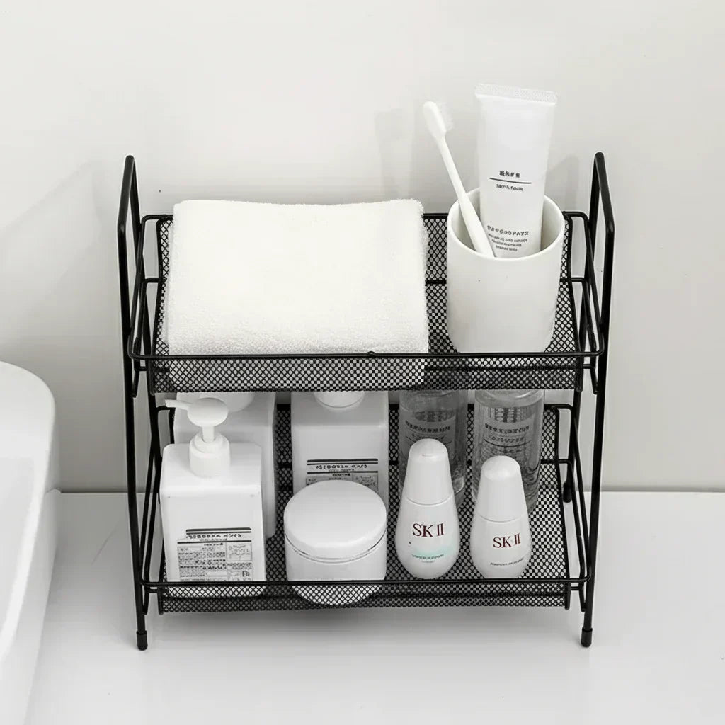 Rangement double couche - installation dans placard