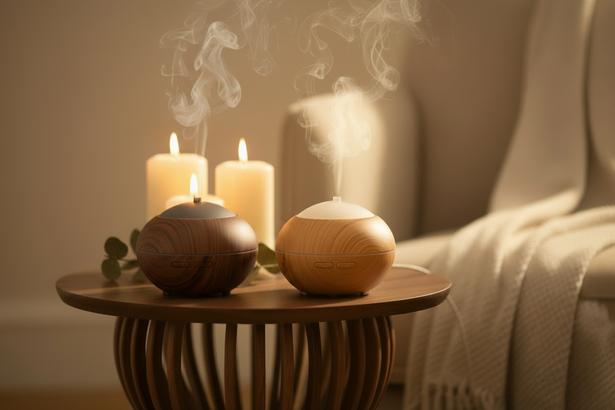 Diffuseur USB Bois - 2 couleurs disponibles, ambiance cocooning