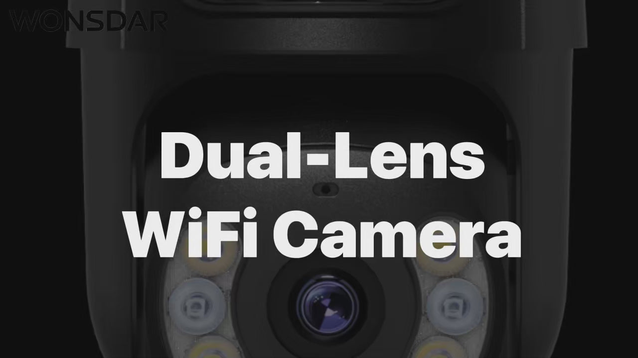 Caméra WiFi 4K 8MP PTZ | Auto-Tracking Maison