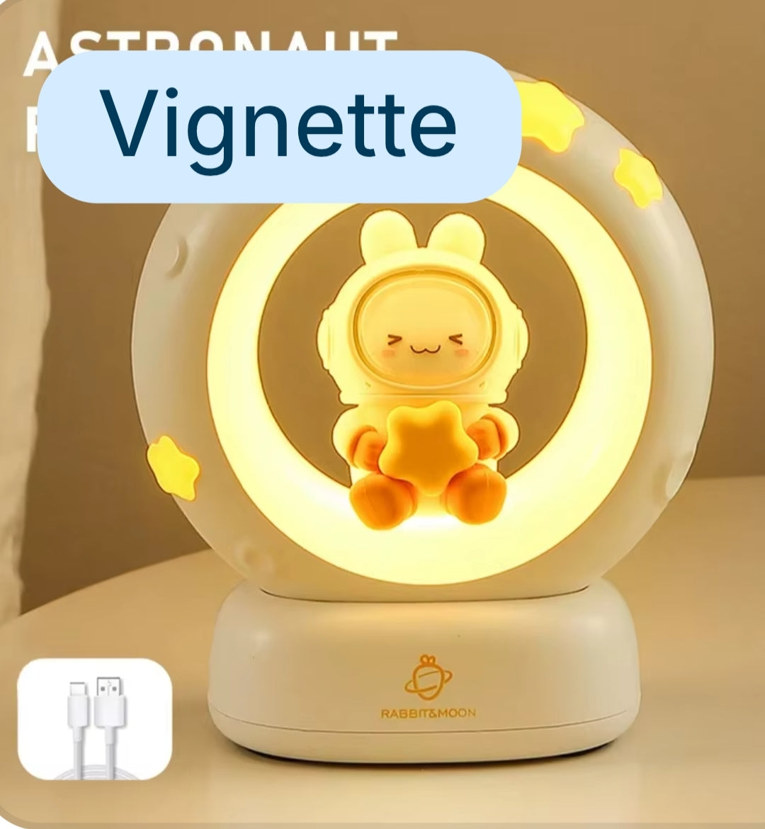 Veilleuse LED Lapin & Chat – Lampe Douce pour Chambre d'Enfant