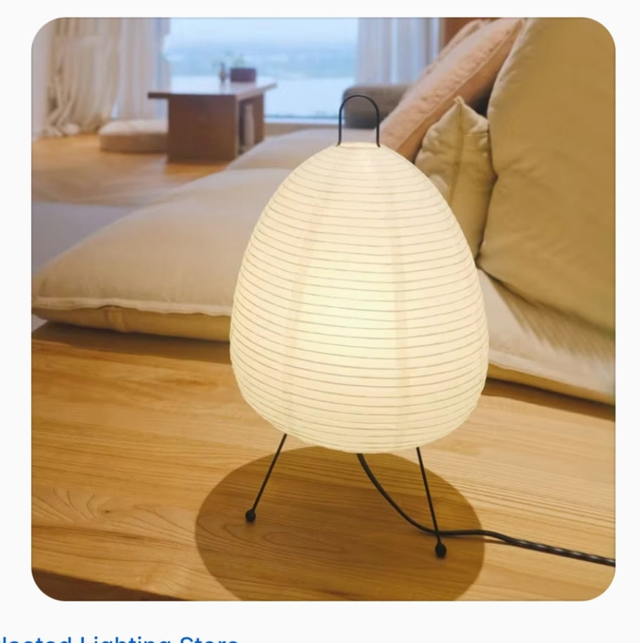 Lampe en Papier de Riz – Éclairage Japonais Élégant & Lumière Douce